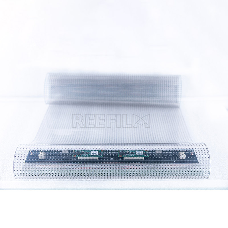 Flexibler transparenter LED-Bildschirm P10
