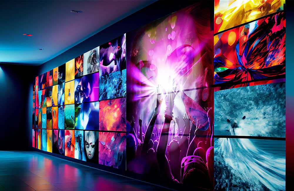 LED video wall: creating a stunning advertising scene